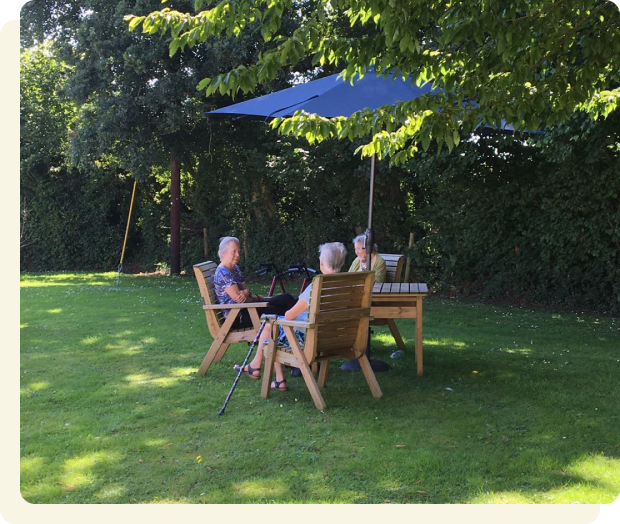 Social activities in the garden